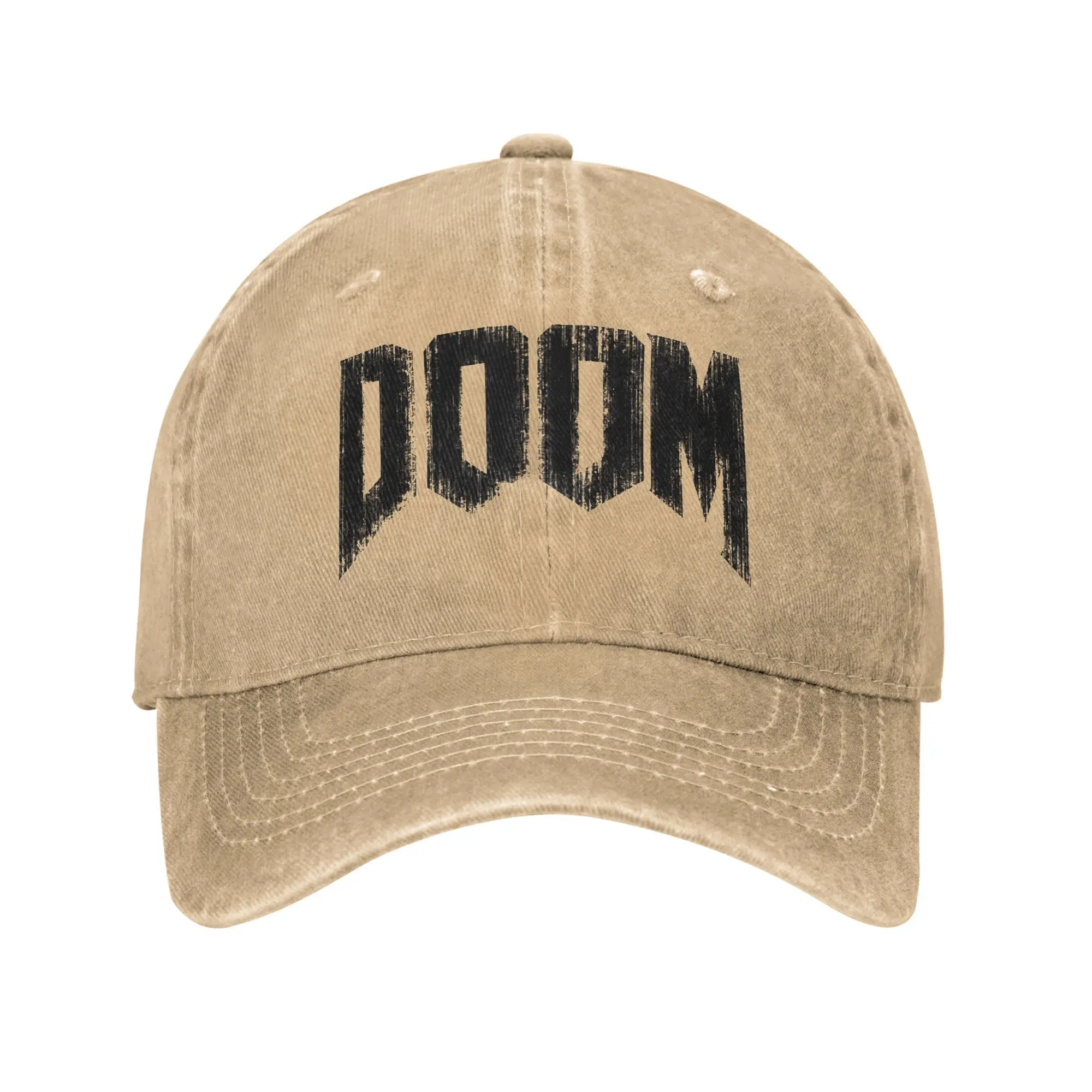 

Doom Grunge.png Men Women Baseball Caps Distressed Denim Caps Hat Classic Outdoor Running Golf Unstructured Soft Snapback Hat