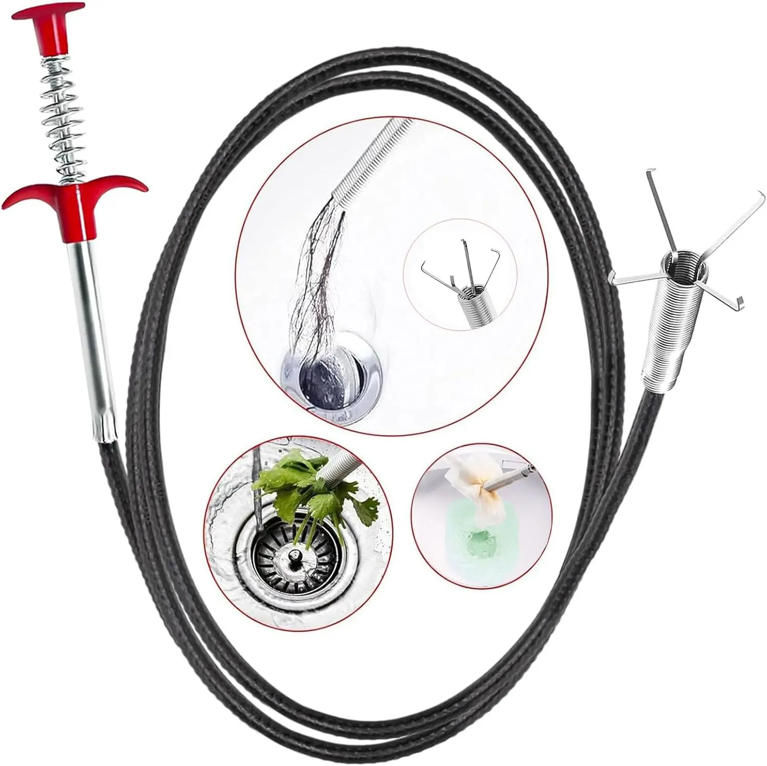 استنزاف الأفعى تسد أداة إزالة 35/63/79 بوصة ، مرنة بالوعة استنزاف نظافة للمرحاض المجاري دش المطبخ حوض الحمام