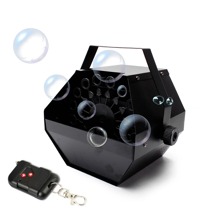 Stage Effect Remote Control Bubble Machine 700W Mini Hand Light Weight DJ Party KTV Wedding Bar Stage Show