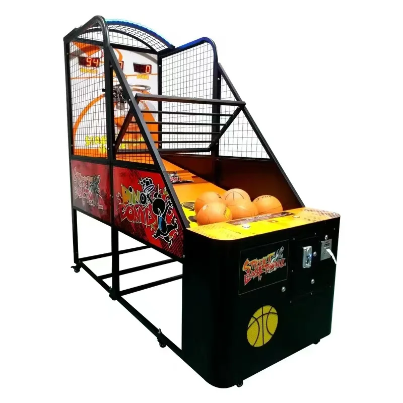 

Street Exercise Indoor Sport Coin Operated Arcade Basketball Shooting Hoops Game Machine for Shopping Mallpromote sales