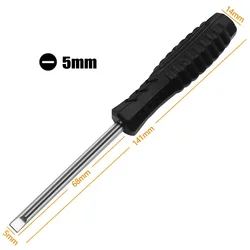 1Pc Small Screwdriver Repair Tool  5.74Inch Length Slotted Cross Screwdrivers 5mm Cutter Head Size Screwdriver Handle Tools