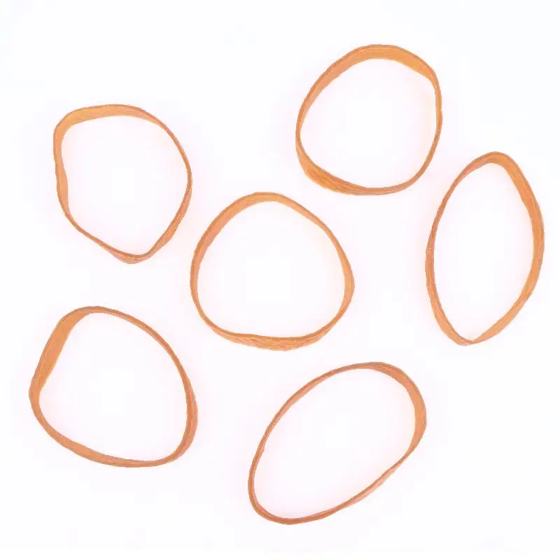 6cm Widened Thick Yellow Elastic Rubber Bands High Stretch Durable Multi-Purpose Large Rubber Bands Office Daily Binding Supplie view 2