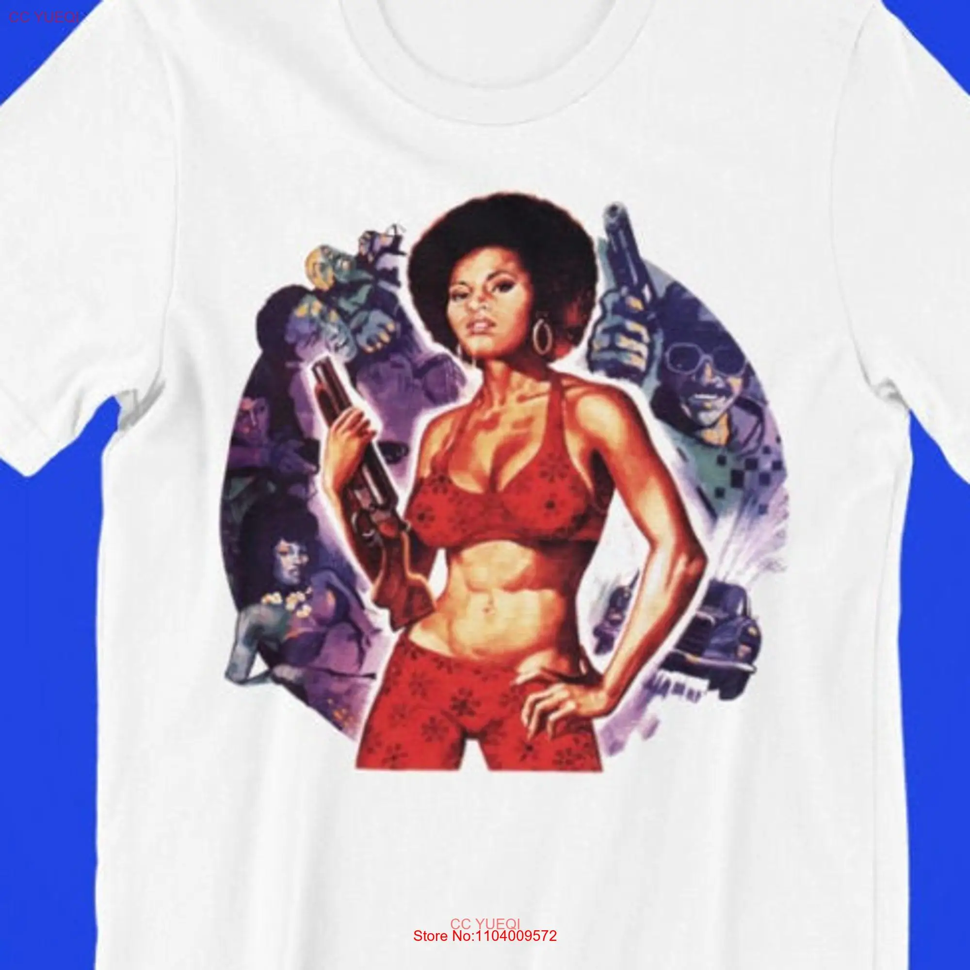 Coffy Blaxploitation 1973 Movie T Shirt 936 long or short sleeves