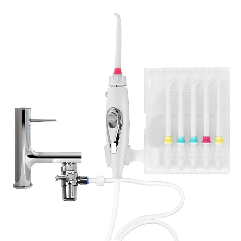 Dental SPA Faucet Tap Oral Irrigator Water Dental Flosser Toothbrush Irrigation Teeth Cleaning Switch Jet Family Water Floss view 2
