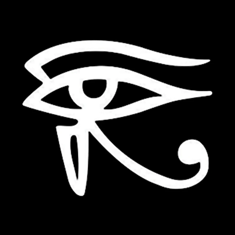 Egyptian tattoo Horus eye vinyl car sticker,, laptop windshield decoration waterproof sunscreen Decal 12cm-10cmpvc