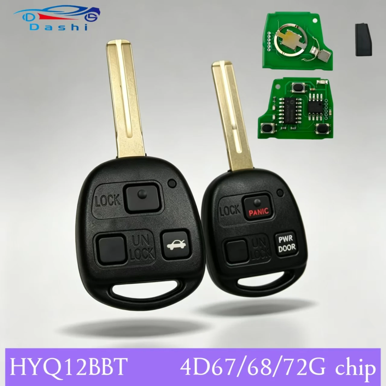 for Lexus  ES300 GX470 LS430ES300 LS430 RX330 RX350 RX400h IS300 Remote Key 314.4mhz 4D68/4D67/72G chip 89070-48821 PN HYQ12BBT