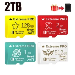 Micro TF SD 1TB 2TB Memori Memory Card C10 TF Micro Cards 128GB 256GB 512GB U3 V30 4K TF Card For Drone Camera Nintendo Switch