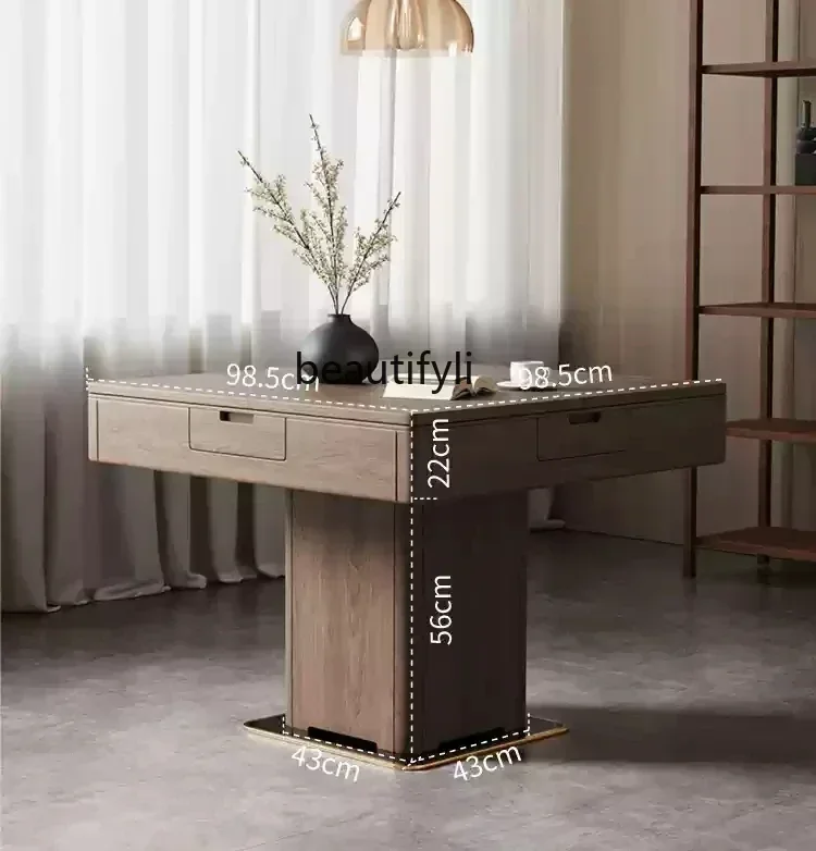 

pg46automatic household ultra-quiet mahjong table and dining table dual-purpose integrated solid wood