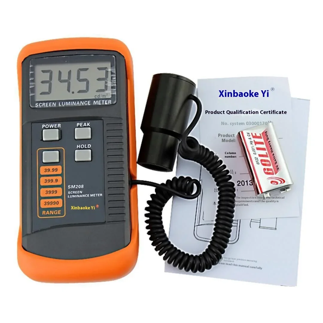 SM208 Screen Brightness Meter Plastic Dial Meter for Mobile Phone and TV Measurement for Machine Usage