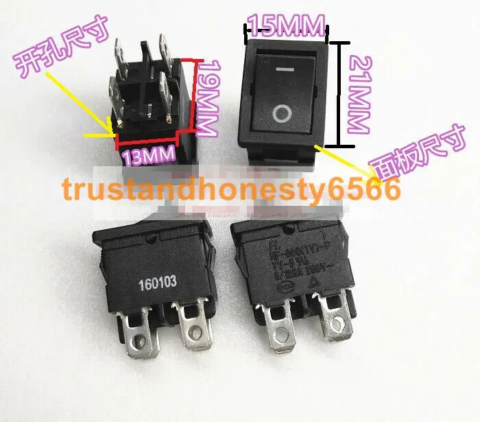 

2 шт., новые флейты (TV)-P 8/128A 250 В, 4 контакта, 2 позиции, клавишный переключатель