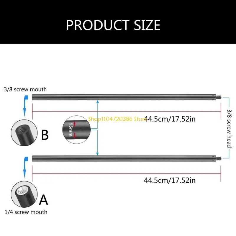 Columna cámara extensible para trípodes, mano mano 2 sección Monópodo aluminio