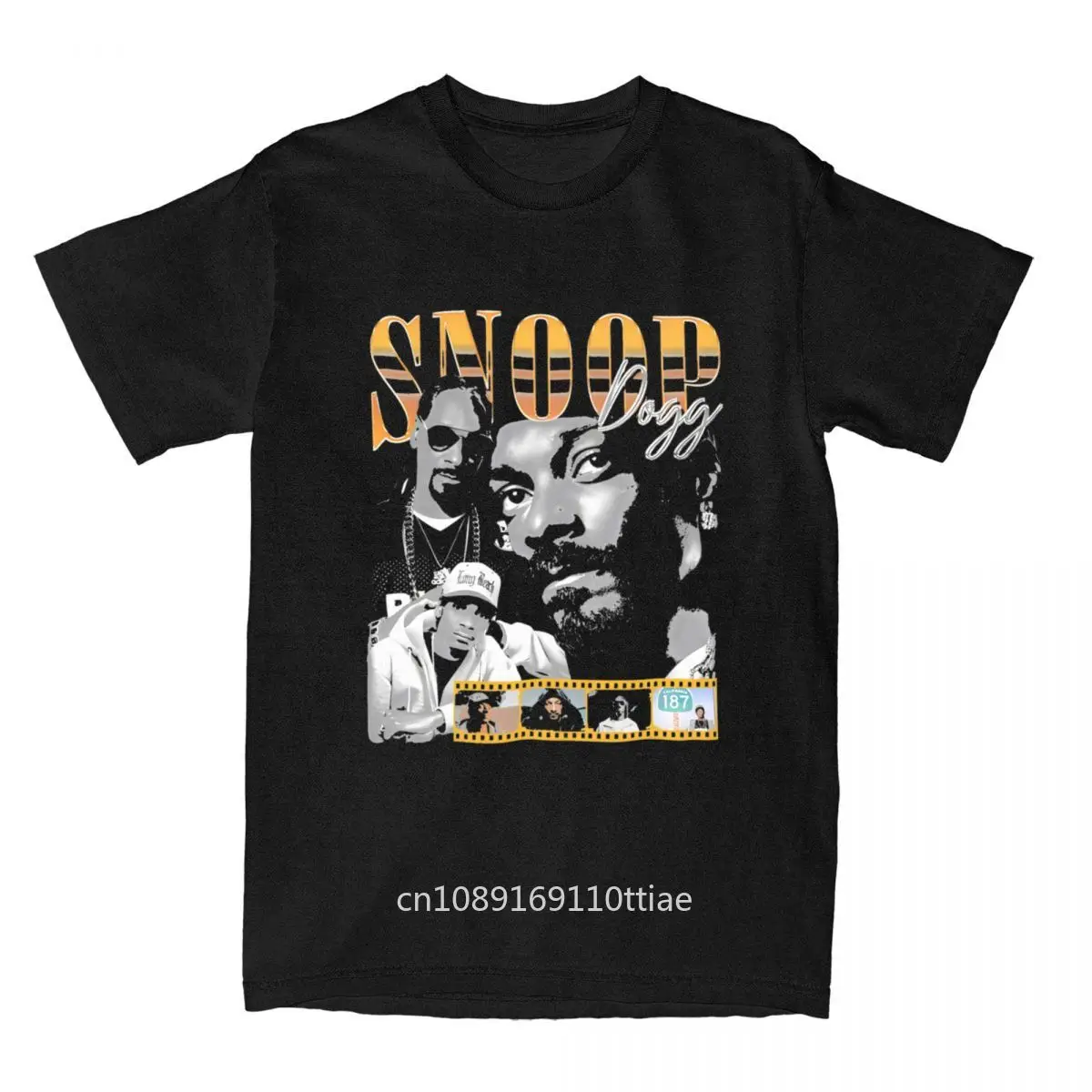 Snoop Dogg Snoop Tou Men's T Shirt Vintage Album Casual Tees Short Sleeve Crewneck T-Shirt Cotton Plus Size Clothing