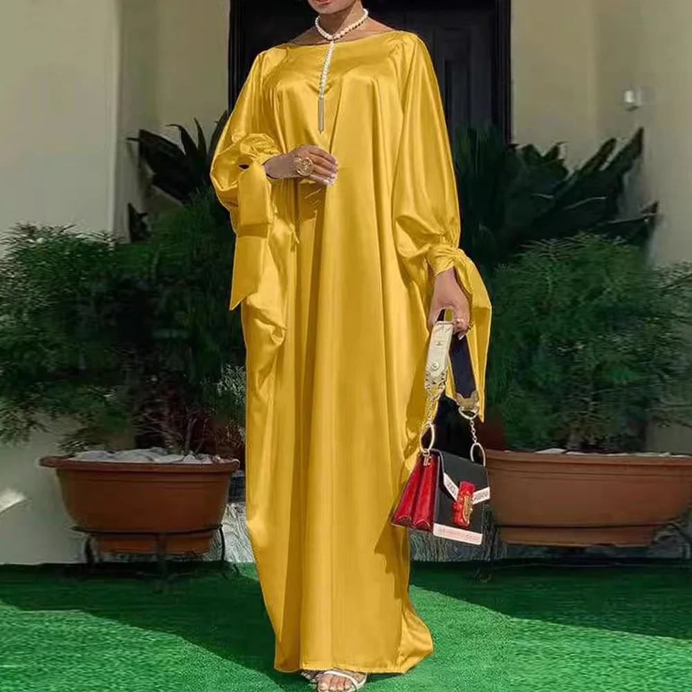 Muslimische Abaya für Frauen, Partykleider, 2025, Kaftan, Schnürung, Marokko, Dubai, Ramadan, Abayas, Islam, Vestidos, arabische lange Robe, Jalabiya