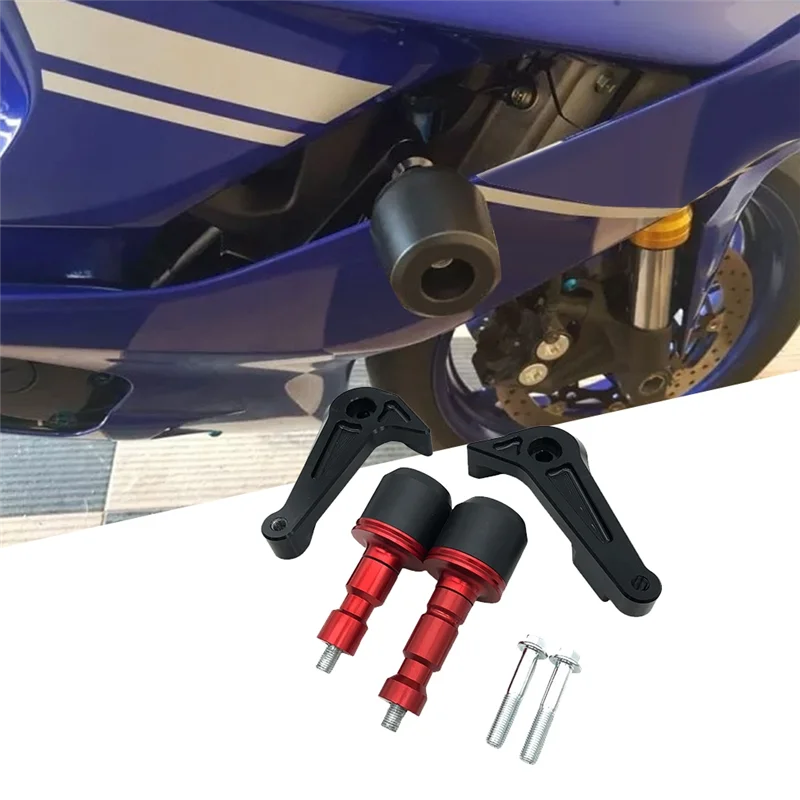 

Motorcycle Aluminium Alloy Falling Protection Frame Slider Crash Pad Protector For YZF-R6 2017-2022 Parts Accessories Red