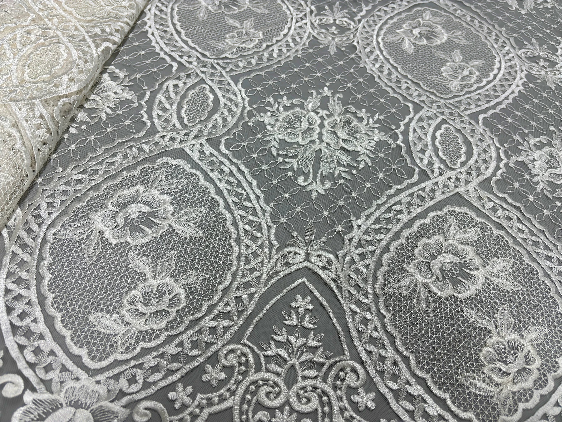 

Чисто белое нигерийское сетчатое кружево 2026, высококачественная африканская тюлевая кружевная ткань, французская сетка для женских вечерних платьев