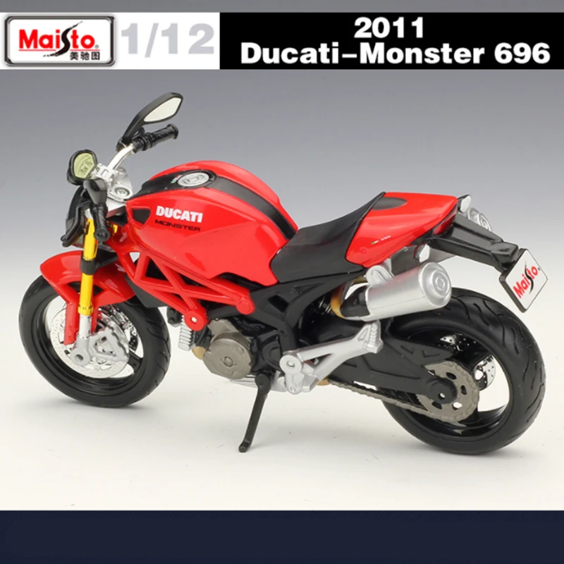 Maisto 1:12 Ducati Monster 696 Alloy Racing Motorcycle Model Diecast Metal Street Motorcycle Model Collection Childrens Toy Gift