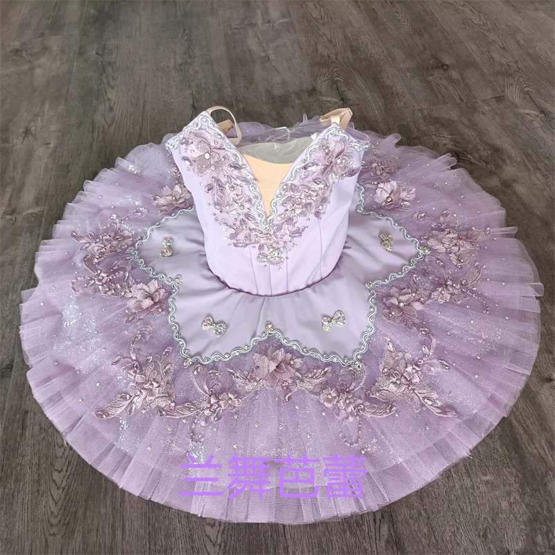 Professional High Quality 12 Layers Custom Size Kids Girls Women Adult Pink Purple Performance Ballet Dance Tutu Costumes