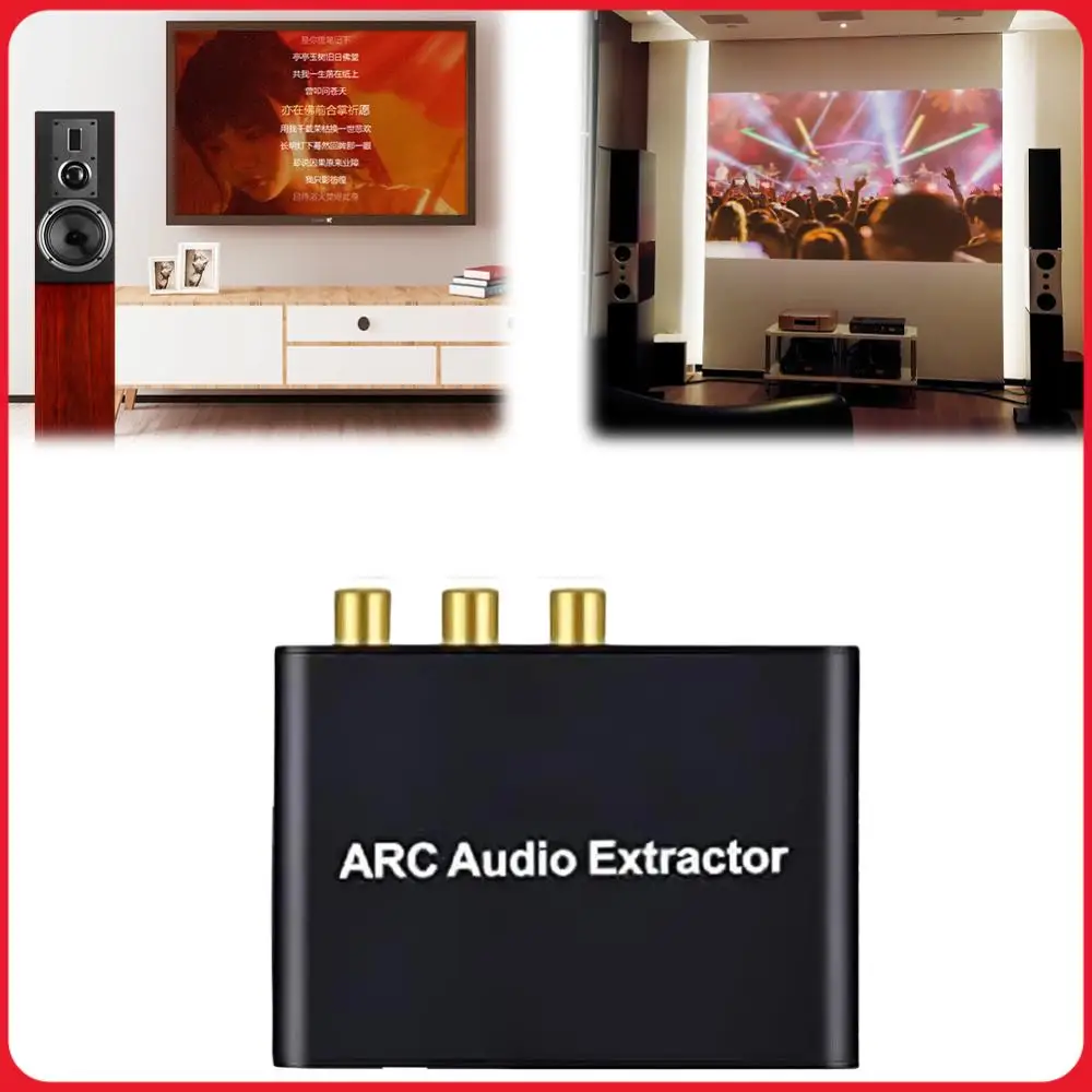 HDMI-Compatible ARC Audio Extractor ARC Return Channel Converter ARC to SPDIF Coaxial L/R 3.5mm Jack for HDTV Speaker