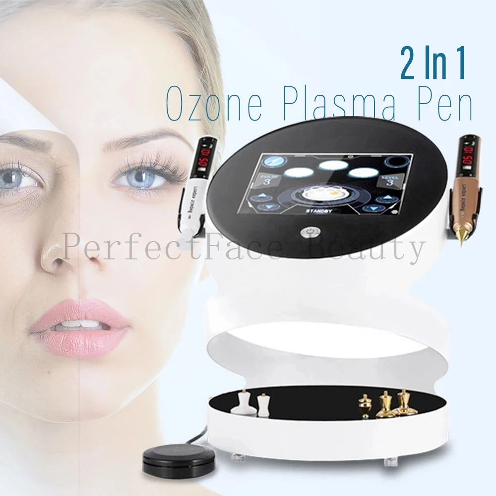 2 In 1 Portable Professional Fibroblast Machine Jet Plasma Pen Skin Care Cold Ozone Beauty Machine