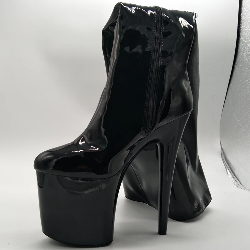 8 Inch Fetish Sexy Goth Red Pole Dancing 20cm Knee High Boots For Women Long Gothic Platform Stripper Shoes Iighter queen combat - view 4