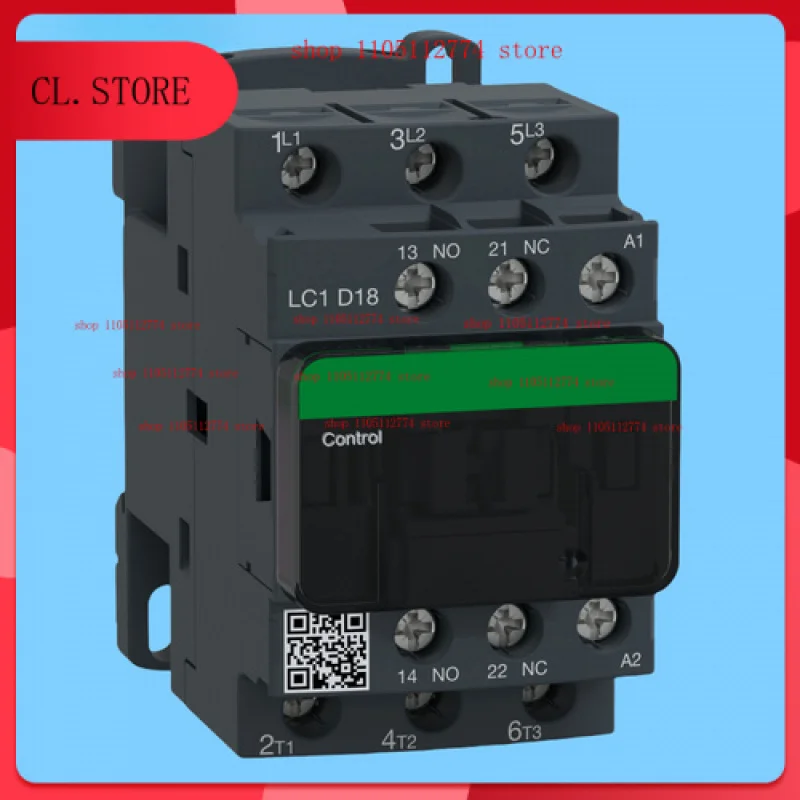 

LC1D18M7 NEW for Schneider 18A, 10HP at 480VAC, 3 phase, 220VAC 50/60Hz coil,