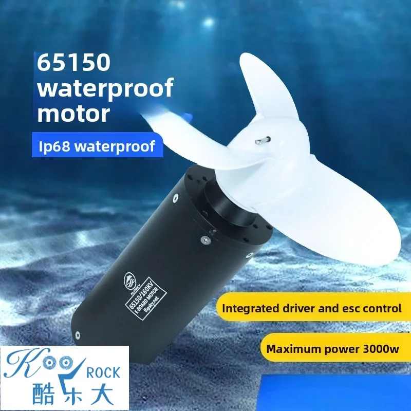 65150 Waterproof 3000W Brushless DC Motor with Integrated Drive & Speed Control for Electric Surfboards