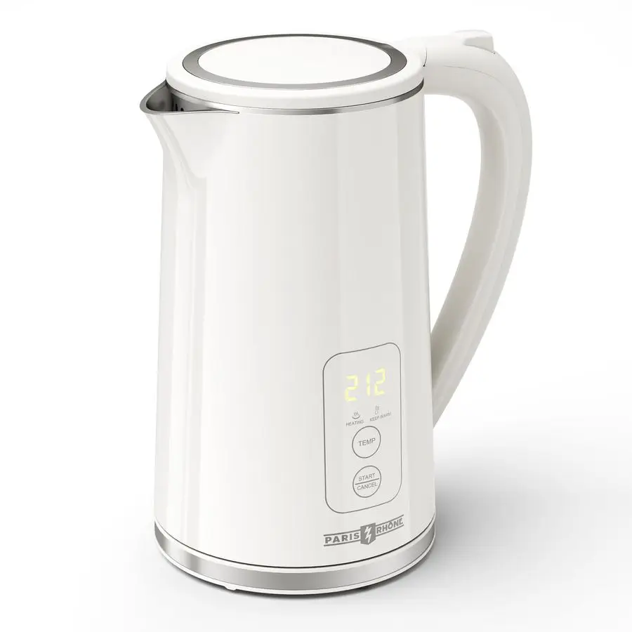 Tea Kettle, Upgraded 1.7L Temperature Control Electric Kettle, 4H Keep Warm Water Boiler with 6 Presets, LED Screen Electric Ket
