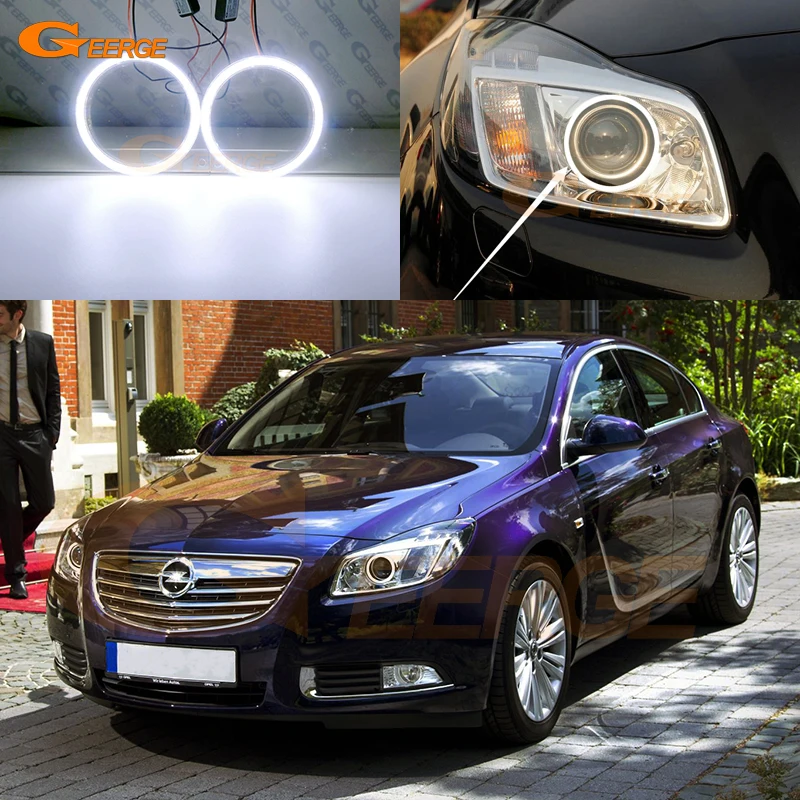

For Opel Insignia A 2008 2009 2010 2011 2012 2013 Day Light Ultra Bright COB Led Angel Eyes Kit Halo Rings