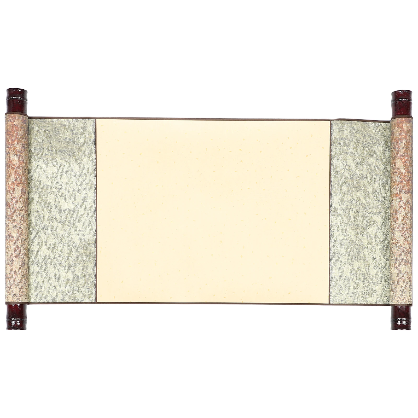 

Rice Paper Scroll Blank Supplies Mounted Reusable Style Double Axis Chinese Calligraphy Painting Long Paper Scroll