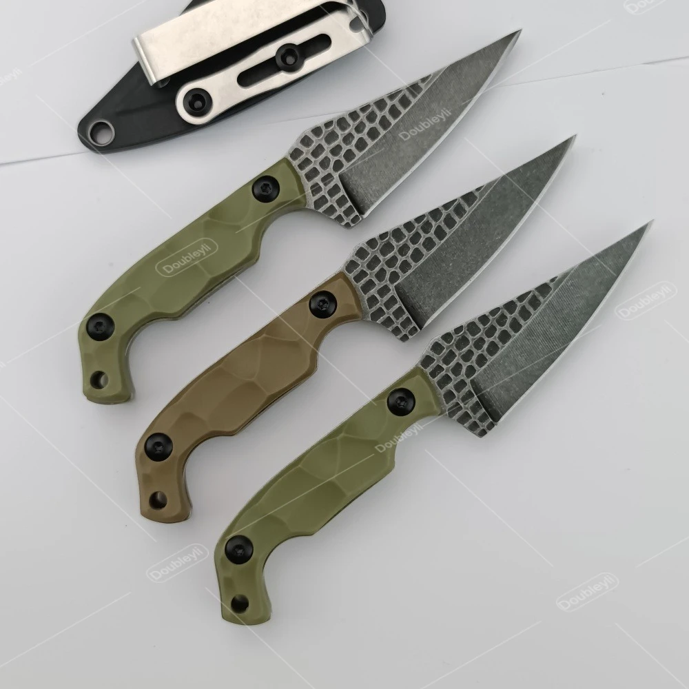 Practical Nylon Fiber Handle High-quality Outdoor Straight Knife EDC Adventure Travel Hiking BBQ Fishing Multi-functional Knives