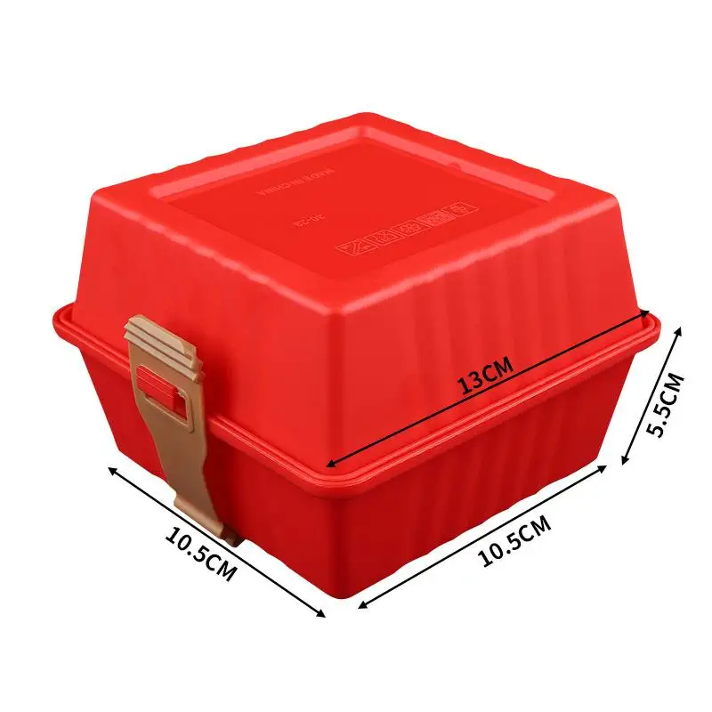 Premium Lunch Boxes With Sturdy Strap For Easy Grip Sandwiches & Burger Food Containers For Holiday Picnics Kitchen Storage Box