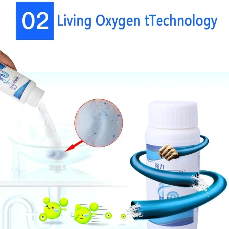 100g Sink Drain Bottled Cleaner Closestool Toilet Kitchen Deodorization Brush Clogging Sewer Dredging DredgeAgent Powerful Pipe