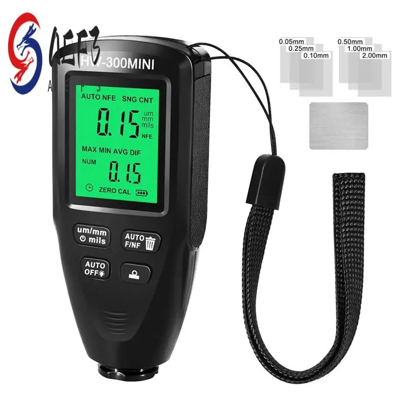 

AEF3-HW300MINI цифровой толщиномер, тестер, автомобильный инструмент для измерения краски, устройство для измерения слоя краски, инструмент