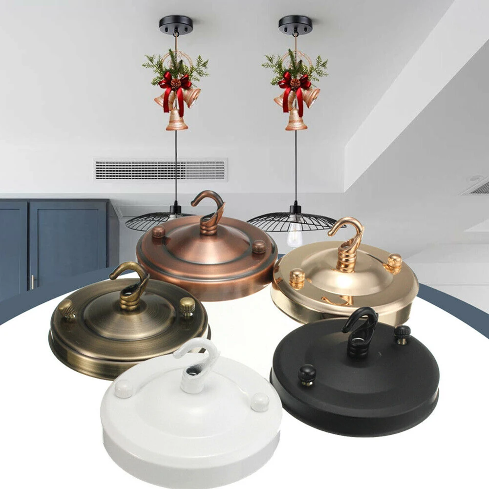 1pcs Vintage Lamp Base Hook Ceiling Plate Holder Plate Light Fitting Chandelier Decor Hanger Pendant Lamp Parts
