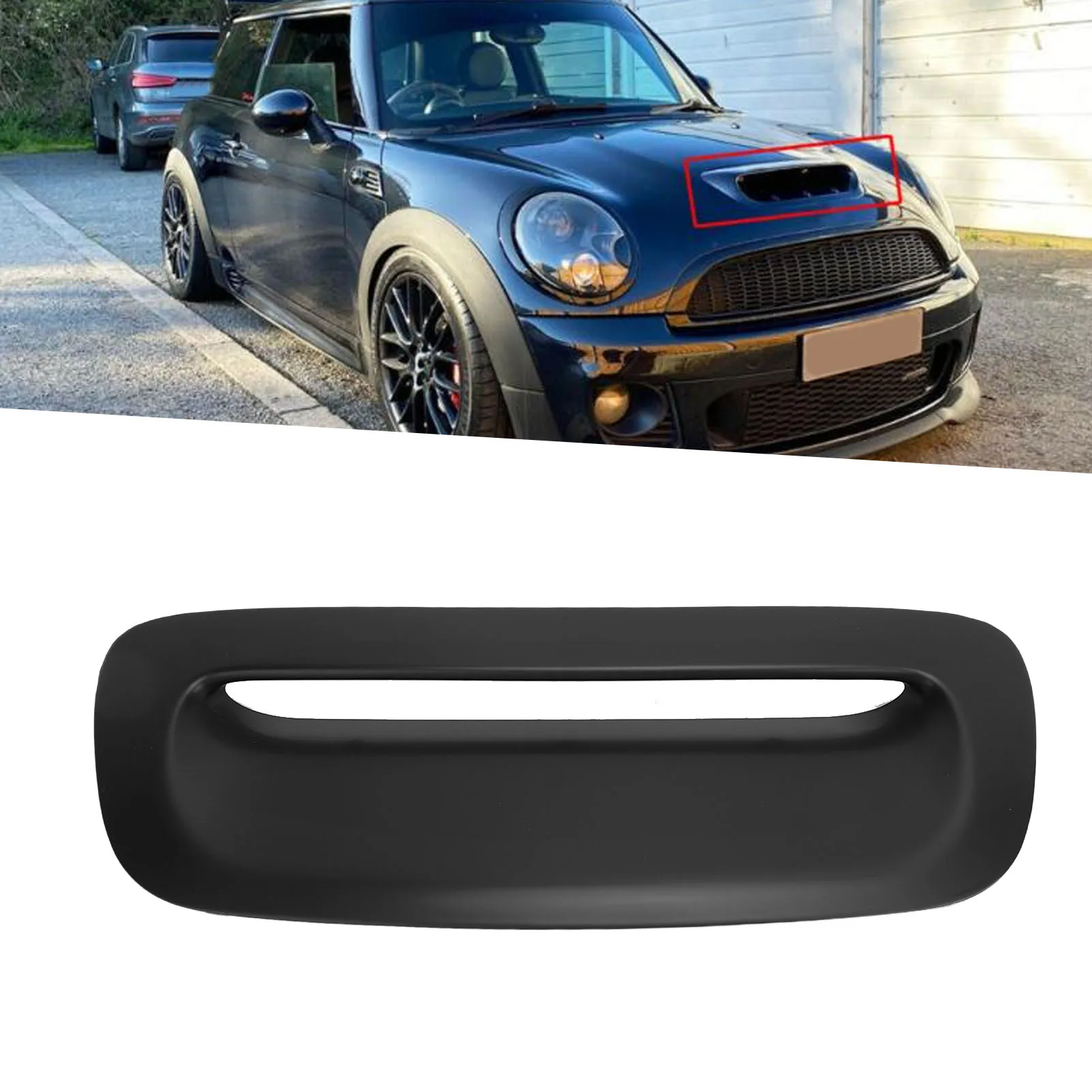 

Hood Bonnet Scoop OEM Hood Scoop Hood Scoop Black 51132757694 Bonnet Air Intake Vent Cover for S R56 R55 R57 2007 to 2014
