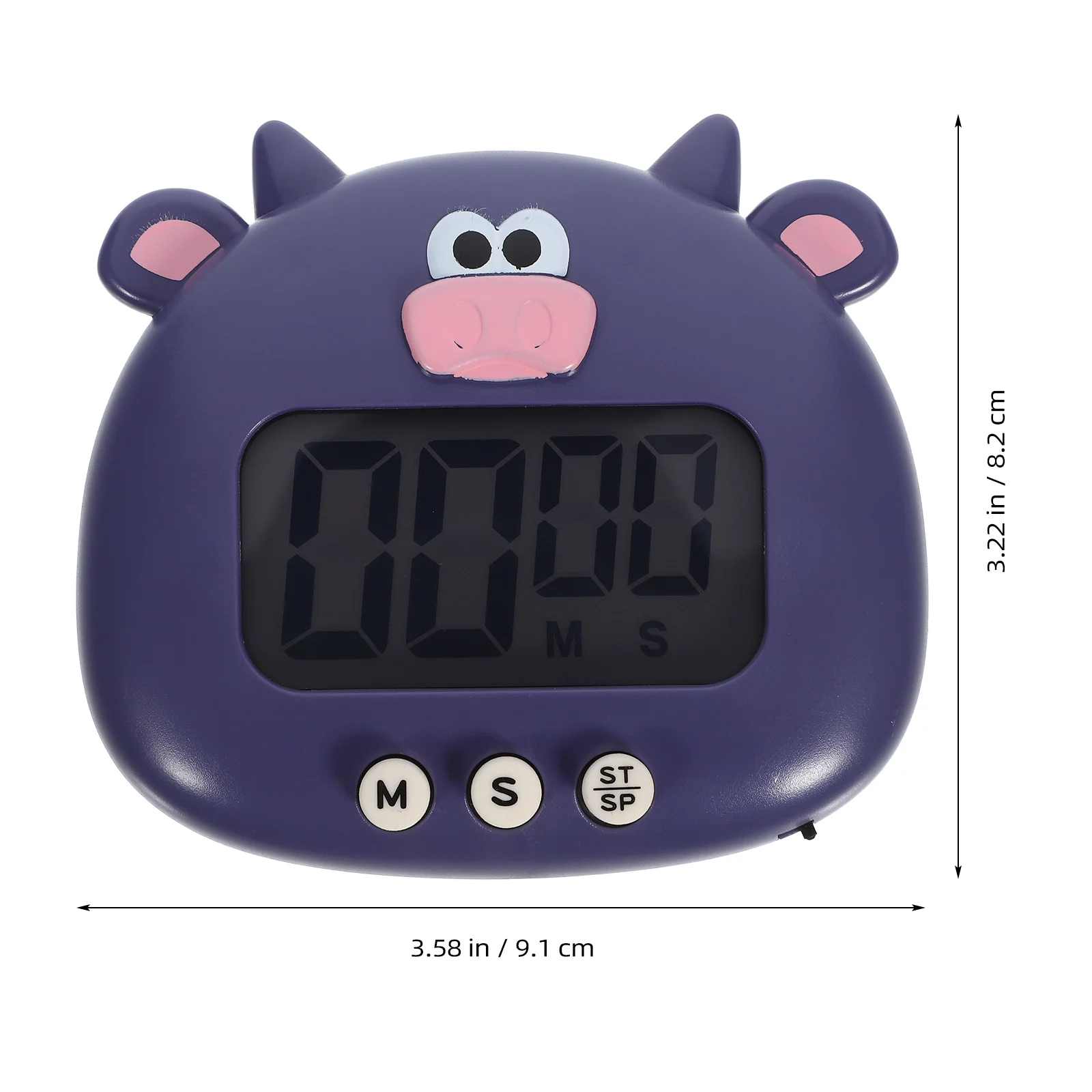 

Cute Cartoon Ox Electric Baking Household Cooking Small Kitchen For Baking Frying Boiled Eggs Decor Practical Efficient Timer