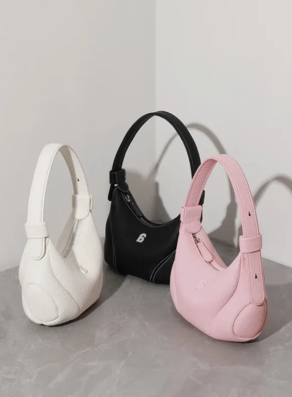 

Harajuku Pink Baseball Underarm Bag Purse Women Retro Leather Handle Y2k Hand Bag Ladies Vintage Luxury Designer Bag 2025 New