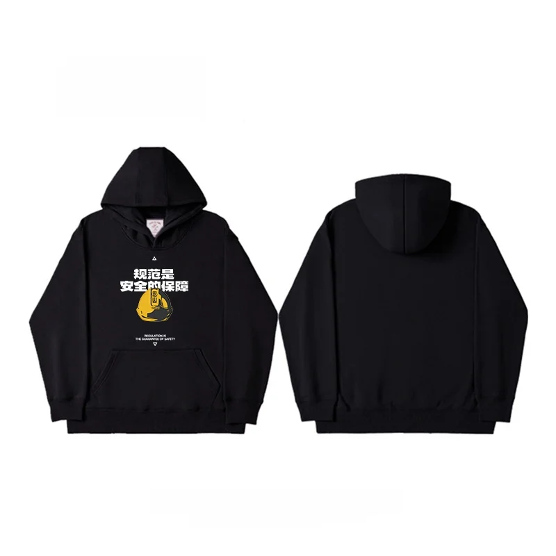 Camiseta Unissex de Algodão Respirável com Capuz e Caimento Solto, Design Temático de Anime e Jogos para Uso Diário Masculino...