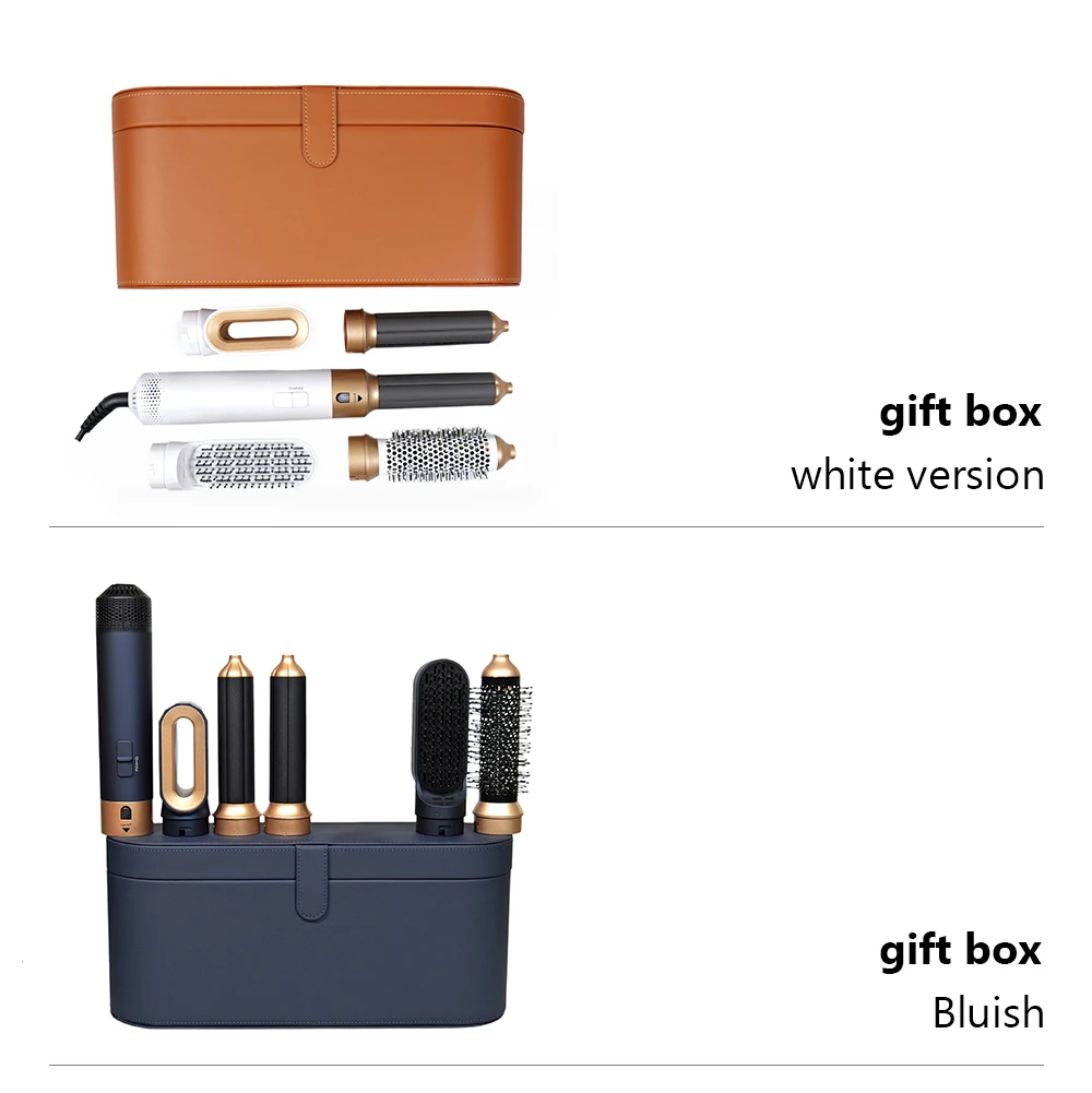 المهنية 5 في 1 مجفف الشعر الكهربائي السيارات الشباك الحديد المكاوي السلبية فرشاة الهواء الساخن مشط استقامة رقيق التصميم