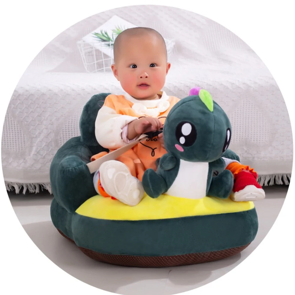 

Sofa Support Seat Cute Cartoon Case Soft Plush Chair for Kid Baby Infant Feeding Cover Plush Playing Chair with Belt