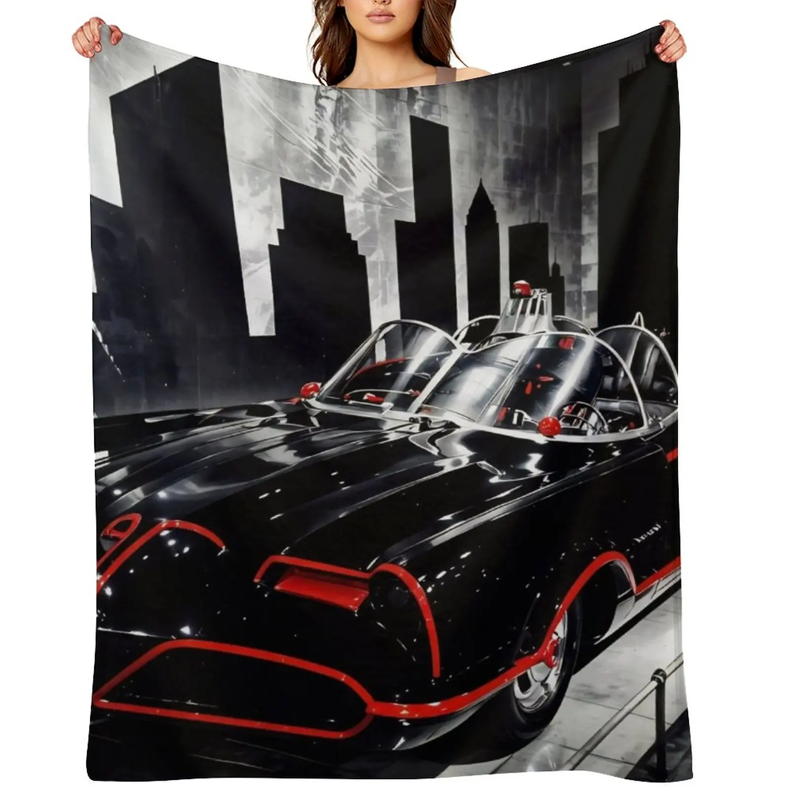

Batmobile Throw Blanket Summer Bed Softest Flannels Blankets