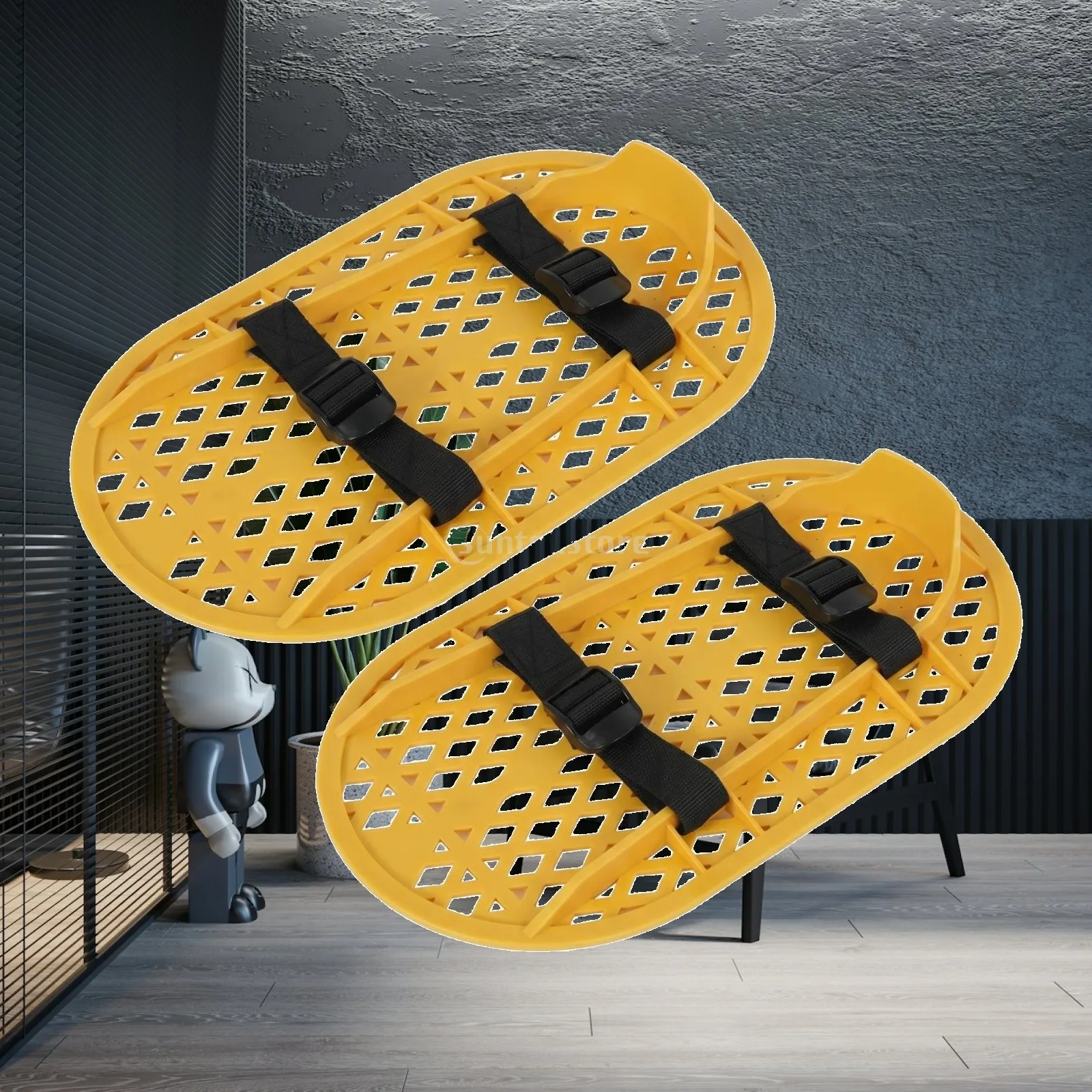 Floor Polishing Shoe Wear-Resistant Polishing Overshoe Lightweight Lattice Sole Shoe for Workers, Concrete Floors, Finishing
