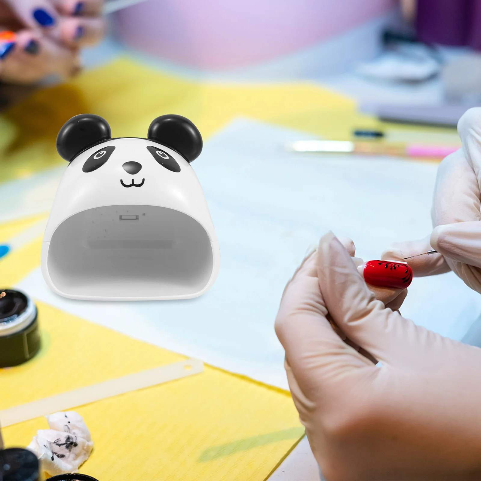 

Очаровательная USB-сушилка для ногтей Panda, портативная гелевая лампа для салона, качественная лампа для ногтей, синяя лампа для ногтей, портативная сушилка для ногтей