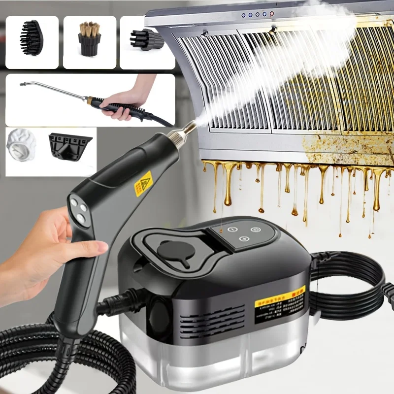 

High Pressure Steam Cleaner, Household Steam Cleaner Handheld, Suitable For Kitchen Fume, Sofa, Small Air Conditioning, Washing Machine, 35pcs Accessory Set (without Steam Cleaner)
