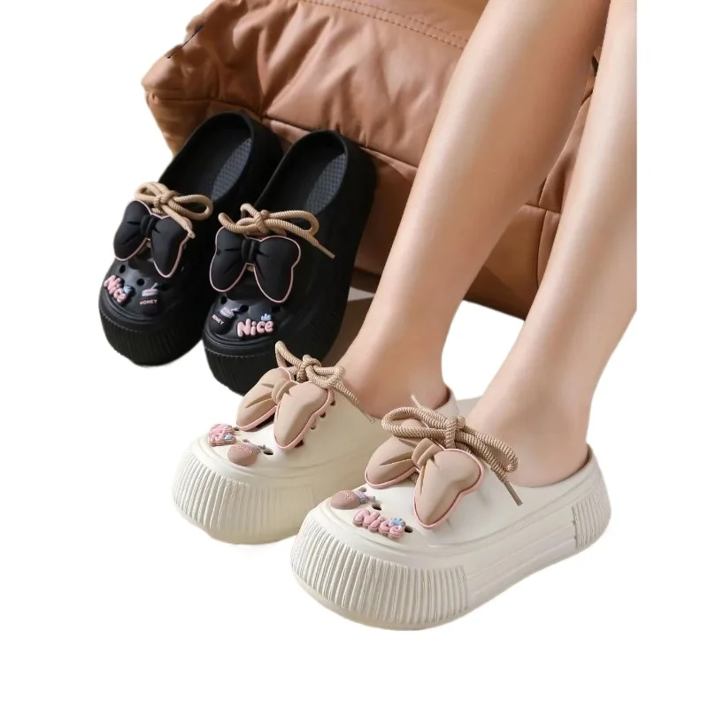 

Woman Flowers Non Slip EVA Clogs Garden Shoes New DIY Platform Sandals for Women 2026 Summer Thick Sole Beach