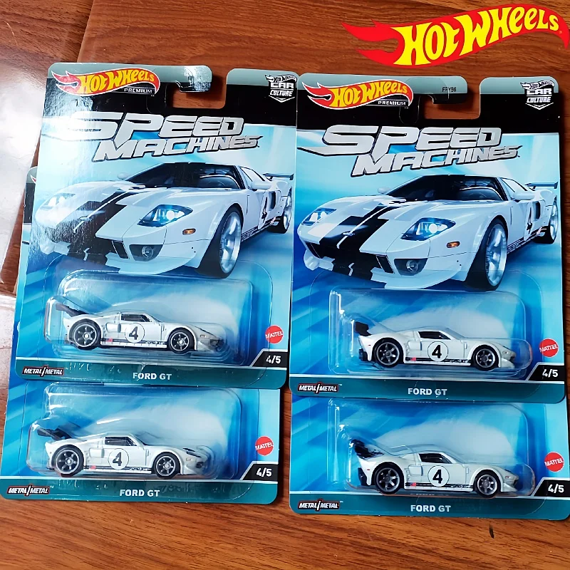 

Hot Wheels Premium 2023 Speed Machines Car Culture Ford Gt Metal Base Diecast Toy Car Boys Collectible Racing Vehicle