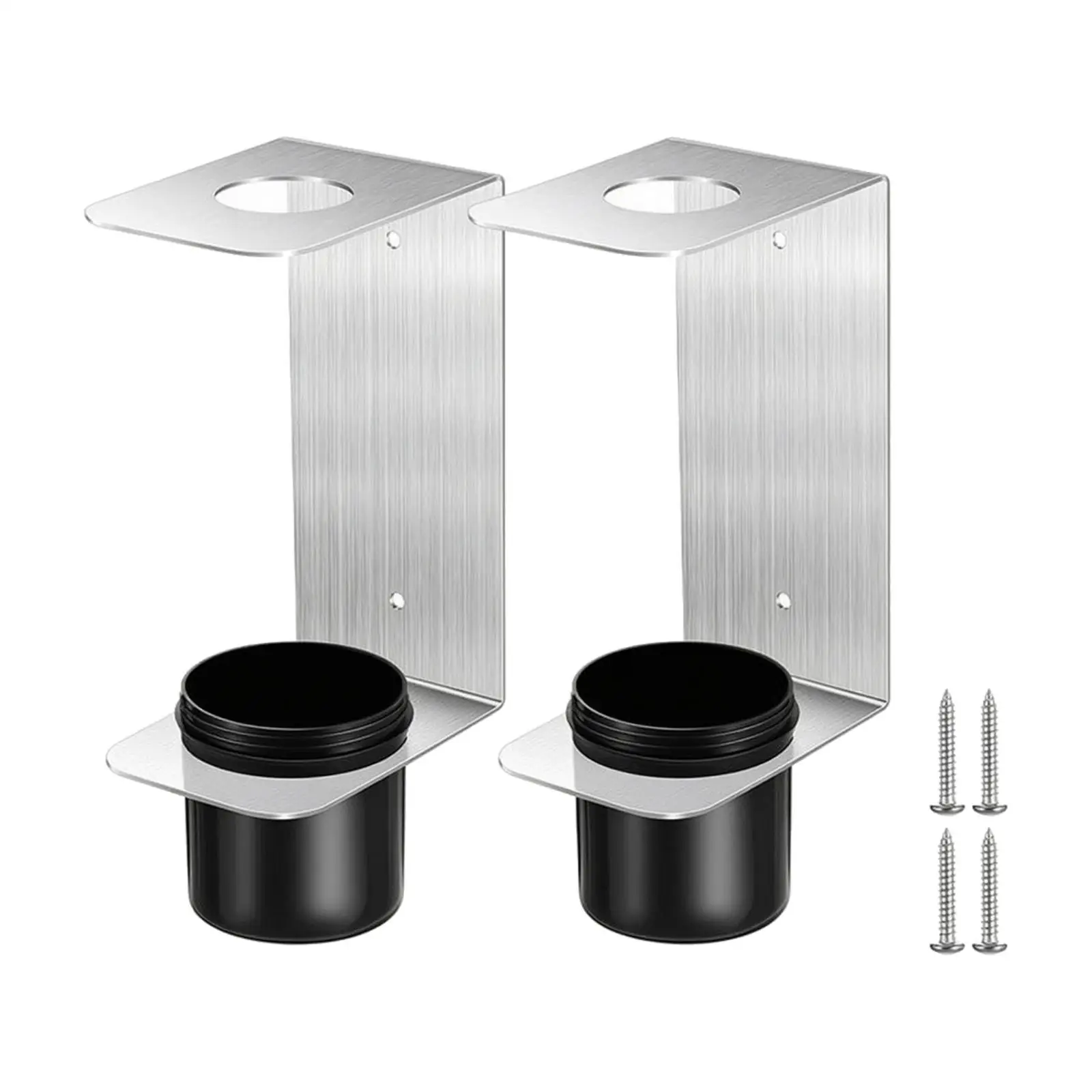 Aluminum Funnel Holder with Catchall Cup and Mounting Kit for Engine Oil Coolant Transmission Fluid Funnels