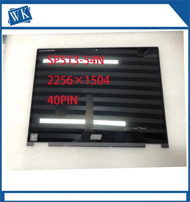 Montagem do Digitalizador da Tela Sensível ao Toque Lcd Apto para Acer Spin Sp51354n Sp513-55n N19w3 13.5in