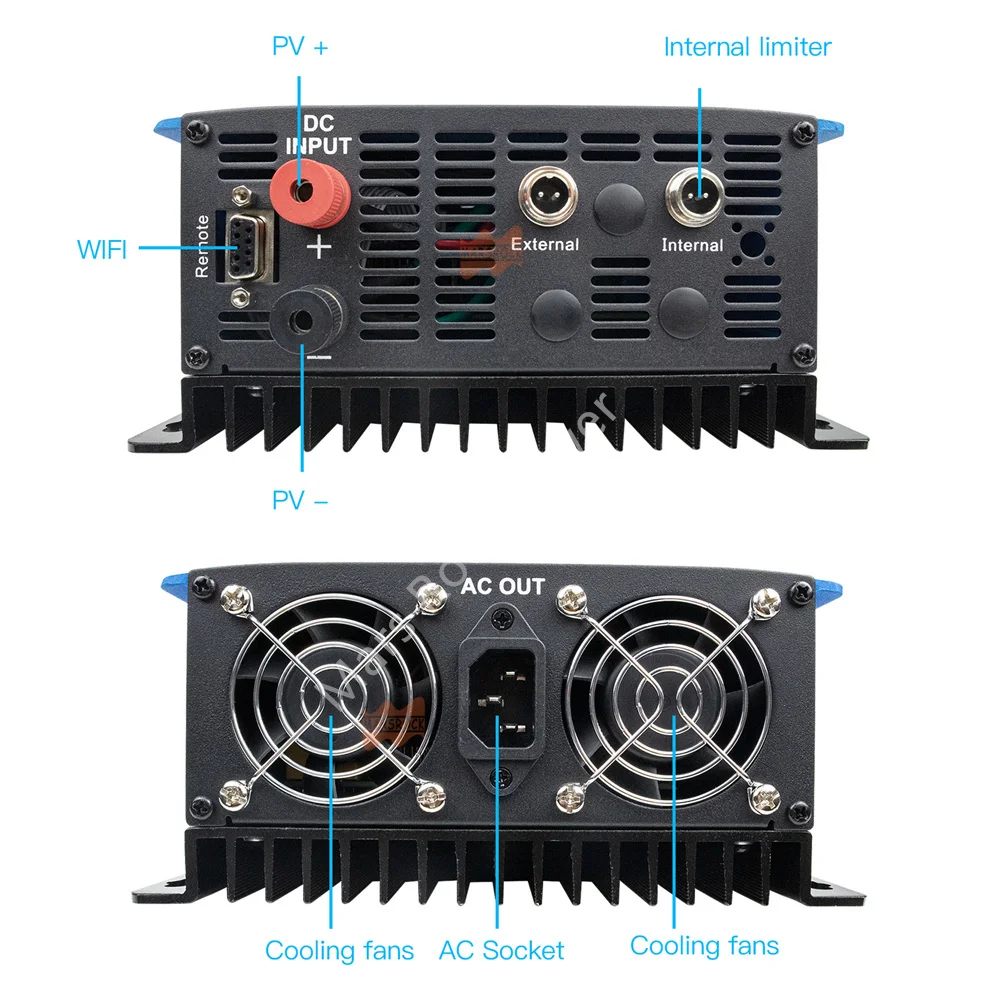 2000W 45V-90VDC Grid Connected Photovoltaic Inverter With Current Limiter Sensor, Optional WiFi Inverter With LED Display Screen