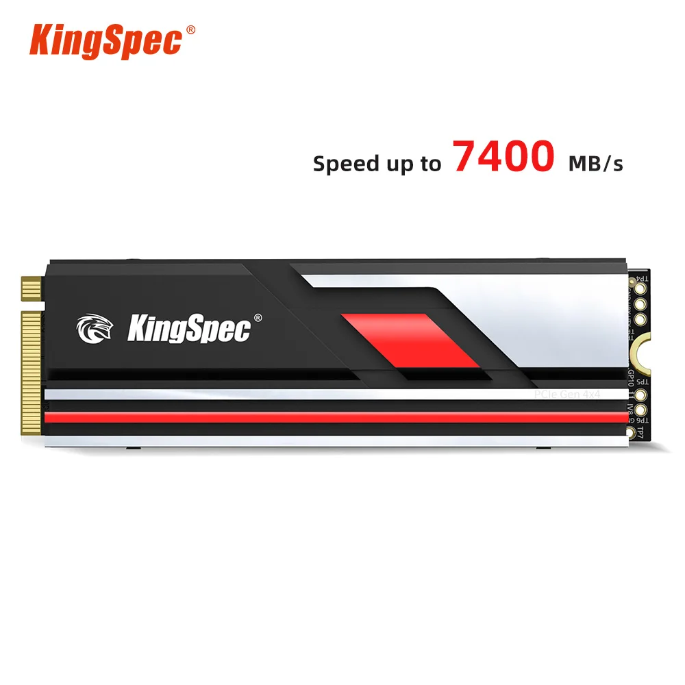 

KingSpec SSD NVMe 4.0 M2 1TB 2TB 4t 512GB HDD M.2 PCIe 4.0 X4 7400 Hard Drive Solid State Disk NMVE Internal SSd for Desktop PS5